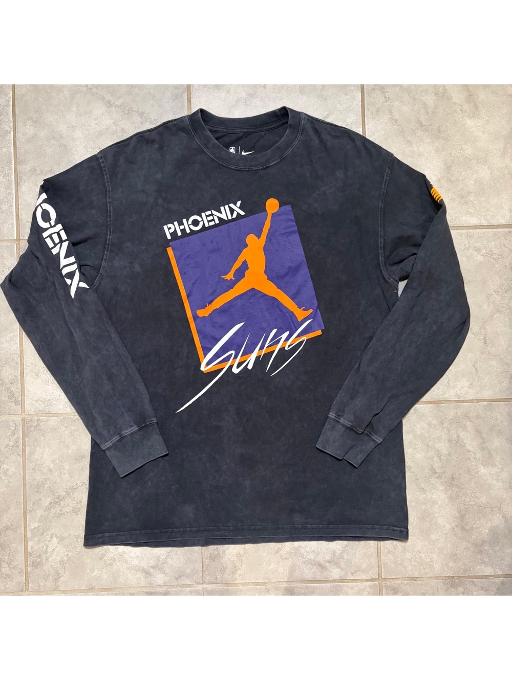 Nike NBA Phoenix Suns Jordan Graphic Long Sleeve Tee Men's Medium